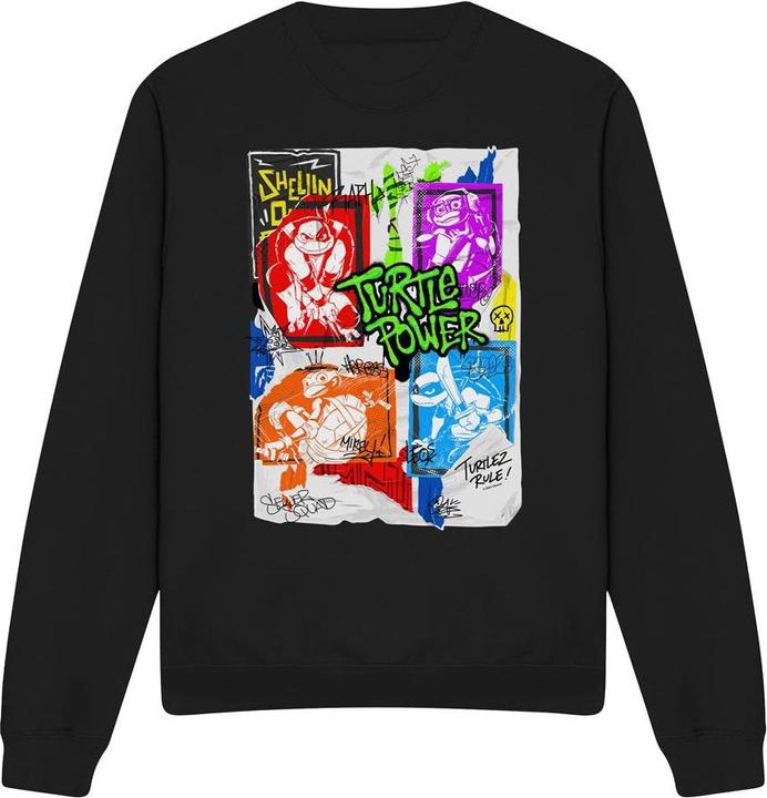 Immagine prodotto Teenage Mutant NT Felpa Poster di Lino Adulto Unisex (M)