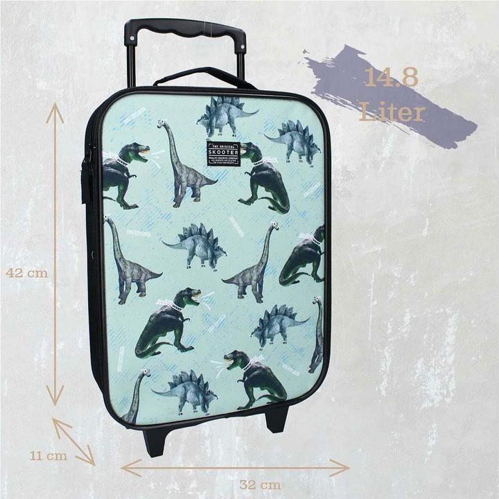 Actual product image Skooter Dinosaur Suitcase 42 cm Assorted Colours, assorted colours