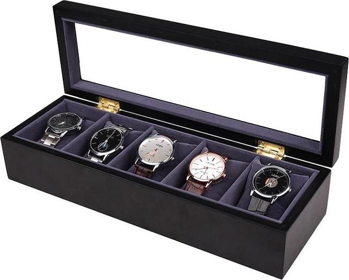 Immagine prodotto JTI Scatola per 5 orologi, legno - nero