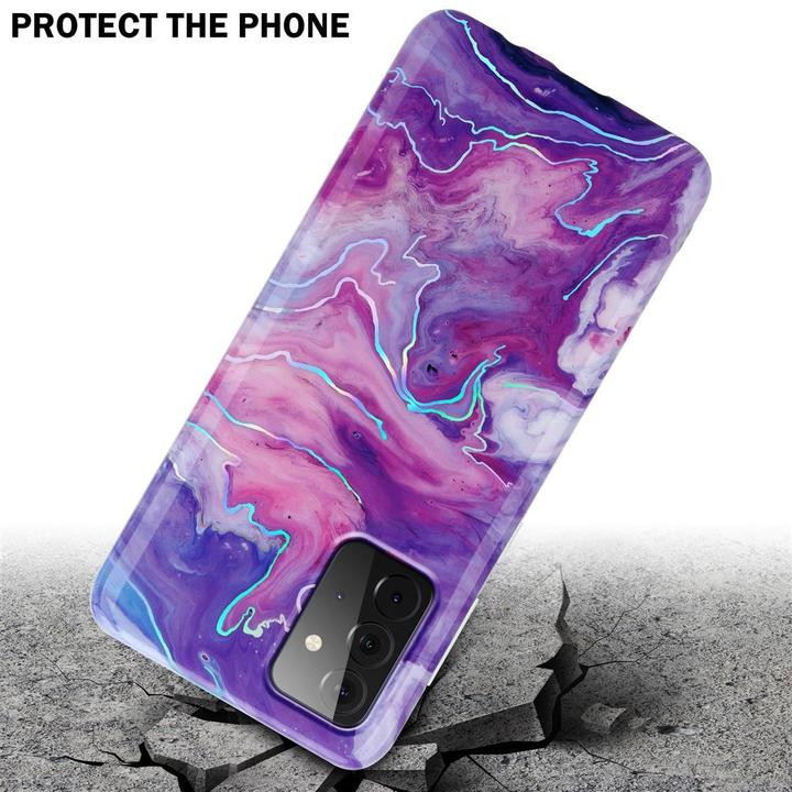 Actual product image Cadorabo IMD TPU Colorful Marble Cover (Samsung Galaxy A72)