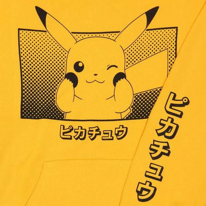 Image du produit Pokémon - Sweat à capuche KATAKANA - Adulte (S)