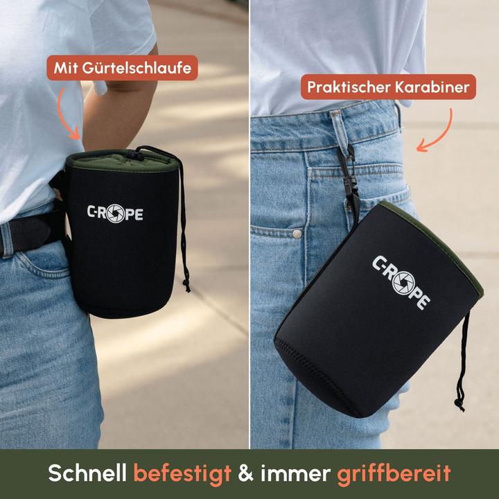 Produktbild C-Rope Objektivbeutel V2 Schwarz Variation: L 18x12cm retail (Objektivtasche)