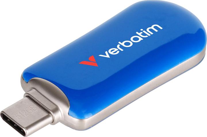 Verbatim Plectra Blue 512GB USB-C Flash Drive 30235 (512 GB, USB 3.2)