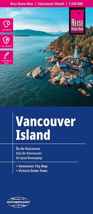 Map of Vancouver Island (1:250,000)