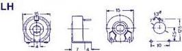 Immagine prodotto Velleman Piher Trimmer 1M (grande Hor per il mandrino)