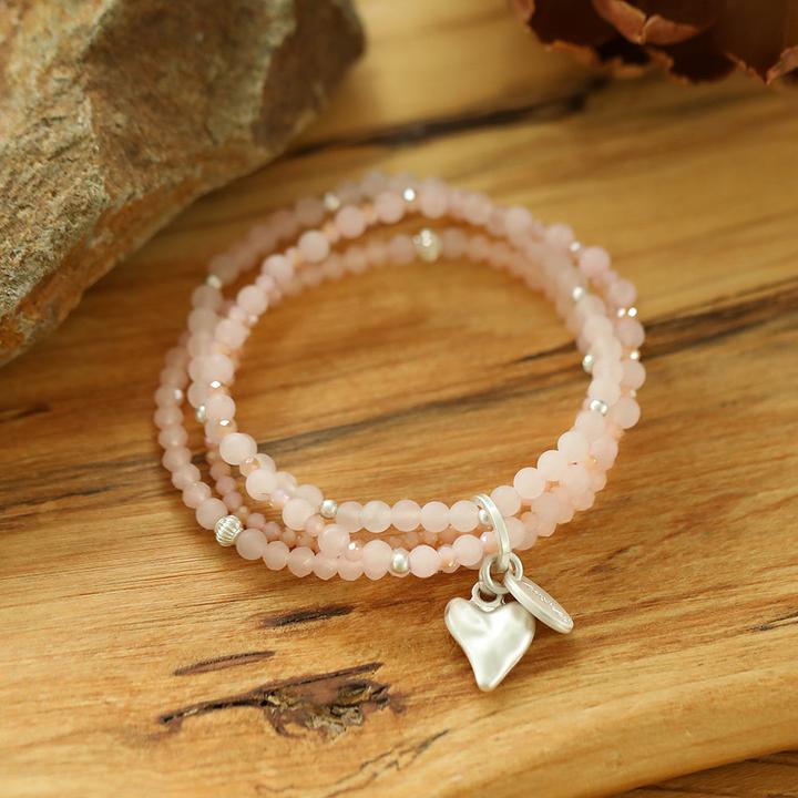 Produktbild Andreani Armband mit echtem Rosenquarz (8 cm, Rosa)