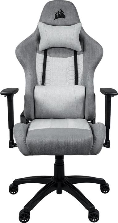 Actual product image Corsair TC100 RELAXED Fabric Tissu/Argent/Gris/2D