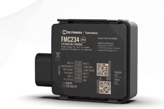 Immagine prodotto Teltonika FMC234WCJ501 - FMC234, tracker 4G LTE Cat 1 resistente all'acqua con batteria ad alta capacità