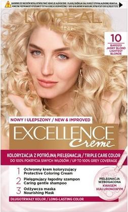 Actual product image L'Oréal Paris L'Oreal Excellence Creme Hair Color 10 Blonde (10 blonde)