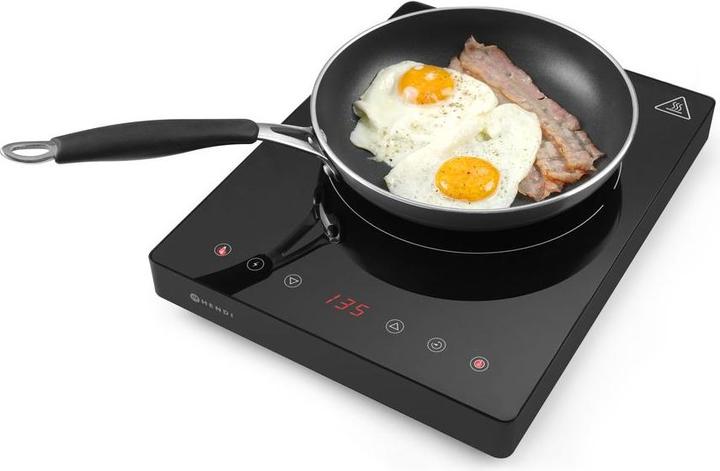 Hendi Cuisinière à induction noire 230V 2000W Kitchen Line