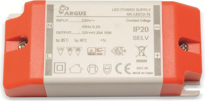 Produktbild Intertech LED-Driver LED 12-15 12V Ausgangsspannung 15W Leistung