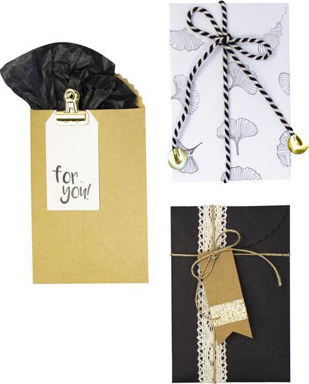 Produktbild Artoz Flachbeutel Kraftpapier braun 6er (Geschenkpapier, 6 x)