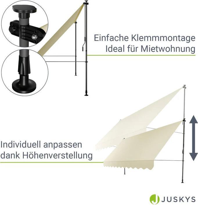 Actual product image Juskys Klemmmarkise Kapstadt (4 m)