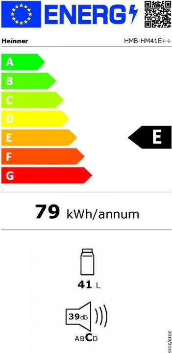 Energy Label Heinner HMB-HM41E++
