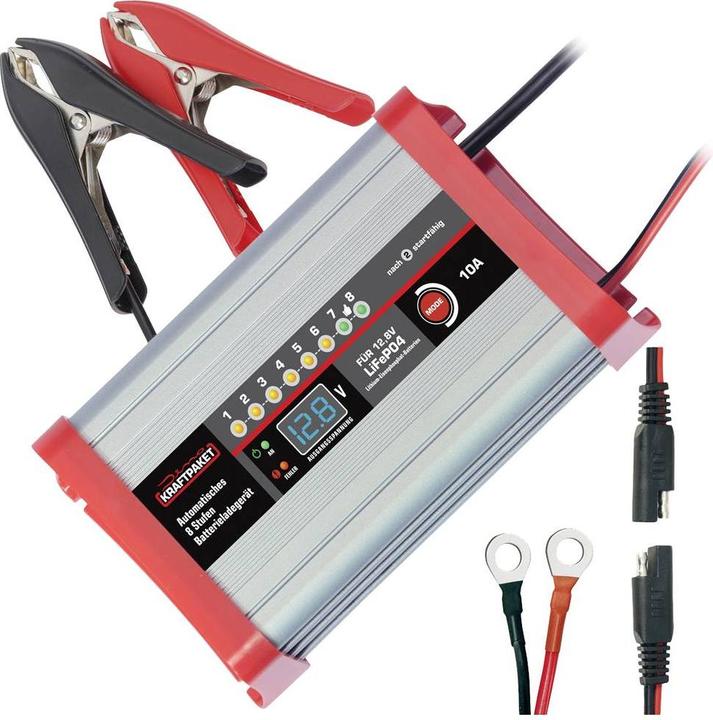 Dino KRAFTPAKET LifePo4 10A 136341 Chargeur de voiture 12V (12V, 10 A)