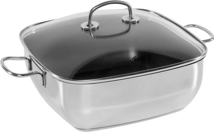 Produktbild Fissler Secural® Bräter 28cm eckig mit Glas (21.50 cm, Bräter + Schmortopf, Edelstahl)