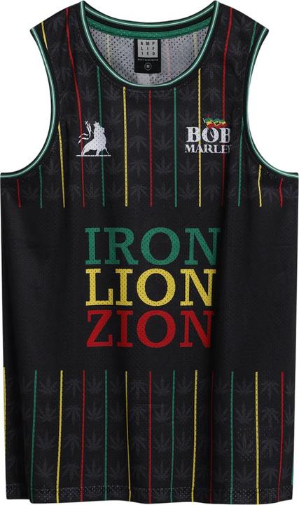 Actual product image Amplified Mens Bob Marley Basketball Jersey (L)