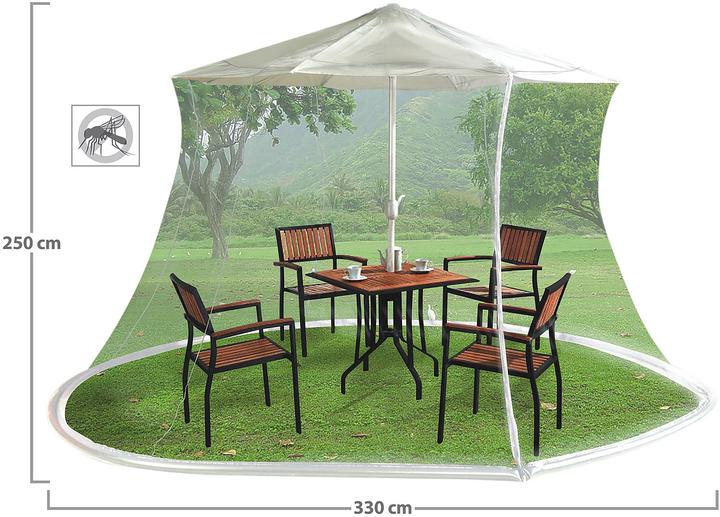 Produktbild Infactory Moskitonetz für Sonnenschirme (3.30 m)
