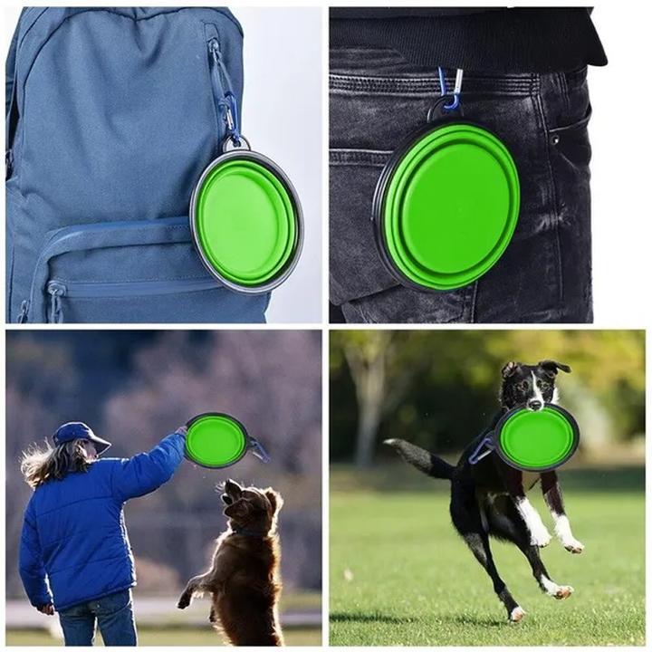Image du produit Out of the blue Gamelle de voyage pliable pour chien, 1000 ml (1 l)