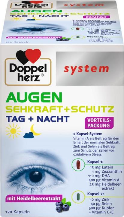 Image du produit Doppelherz system YEUX VISAGE + PROTECTION, 120 capsules (120 pièce(s), Capsules, 120 g)