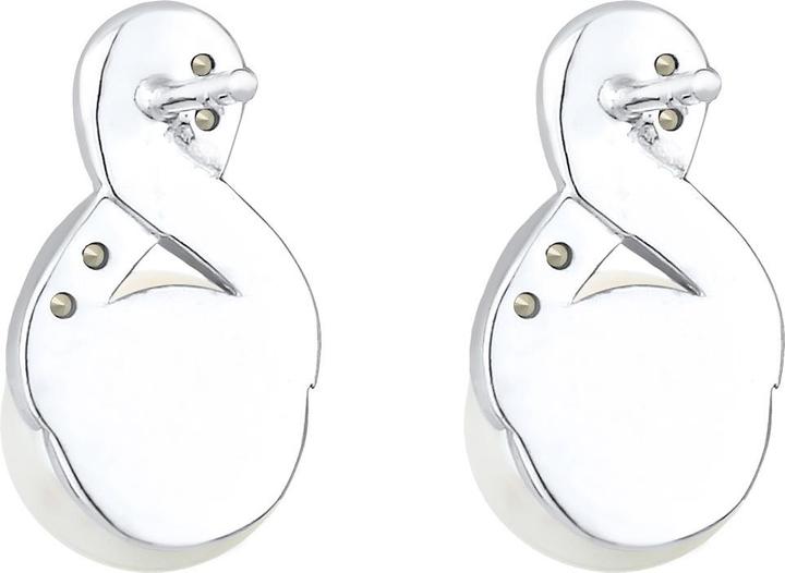 Produktbild Elli Infinity, Perle, Perlenohrstecker (925er Sterling Silber, Süsswasserzuchtperlen, Glaskristall)