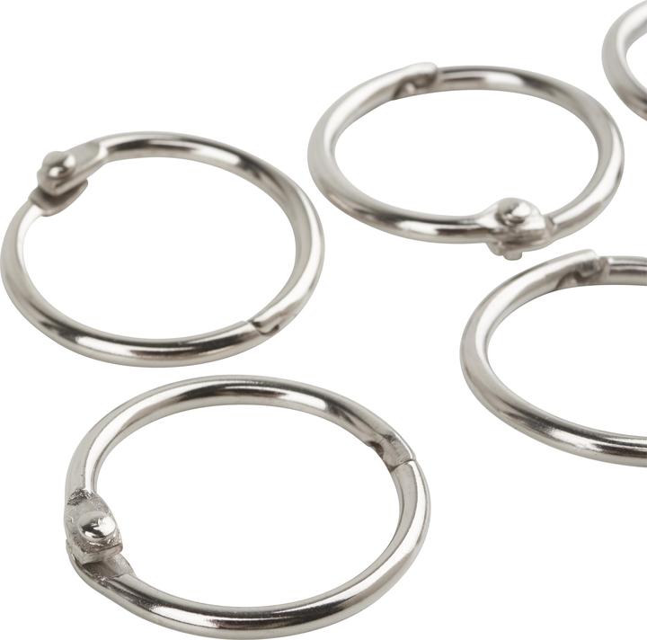 Produktbild VBS Metallringe mit Verschluss, Ø2,5 cm, 6 Stk.