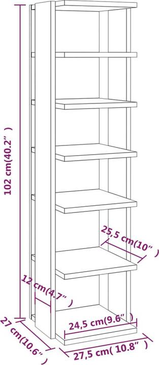 Image du produit VidaXL Rosie (27.5 x 27 x 102 cm)