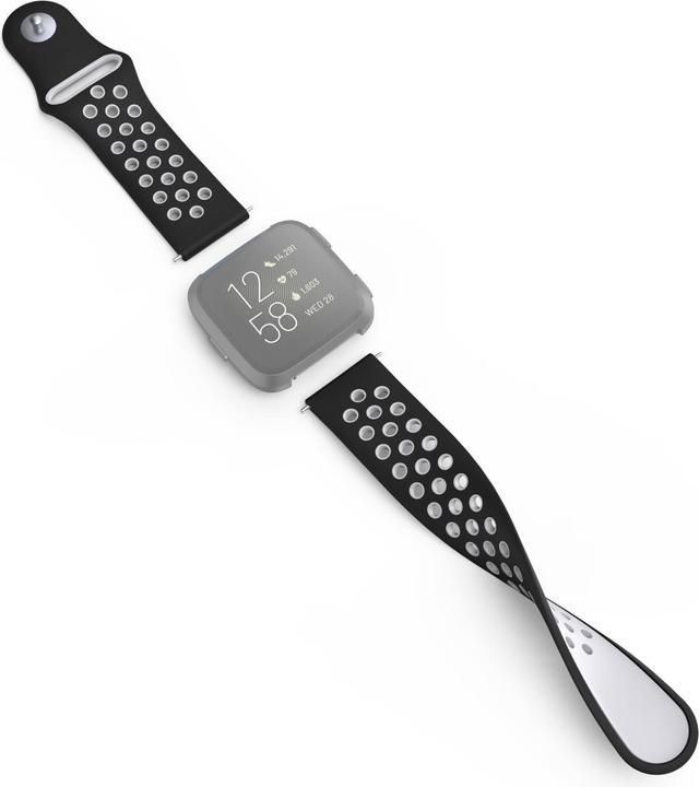 Produktbild Hama 00086226 Smartwatch-Zubehör Band Schwarz (Silikon, Rostfreier Stahl)
