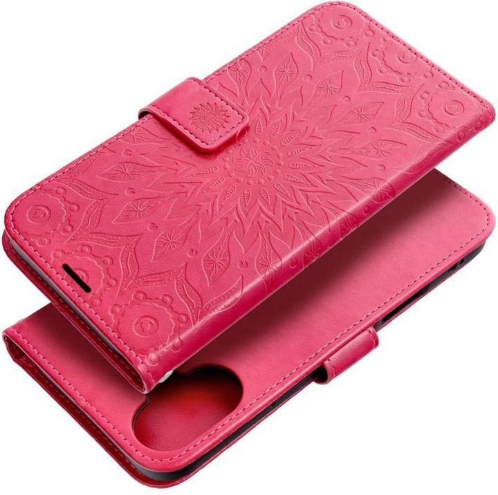 Produktbild OEM Back panel cover MEZZO Book case for IPHONE 16 Plus mandala magenta (Apple iPhone 16 Plus)