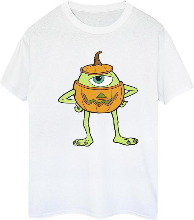 Actual product image Disney Womens/Ladies Mike Pumpkin Cotton Boyfriend Halloween T-Shirt (3XL)