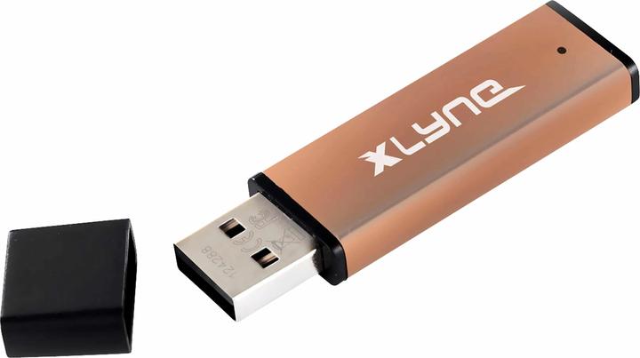 Image du produit Xlyne Clé USB ALU 128 Go Aluminium Bronze 177570-2 USB 2.0 (128 Go, USB 2.0)