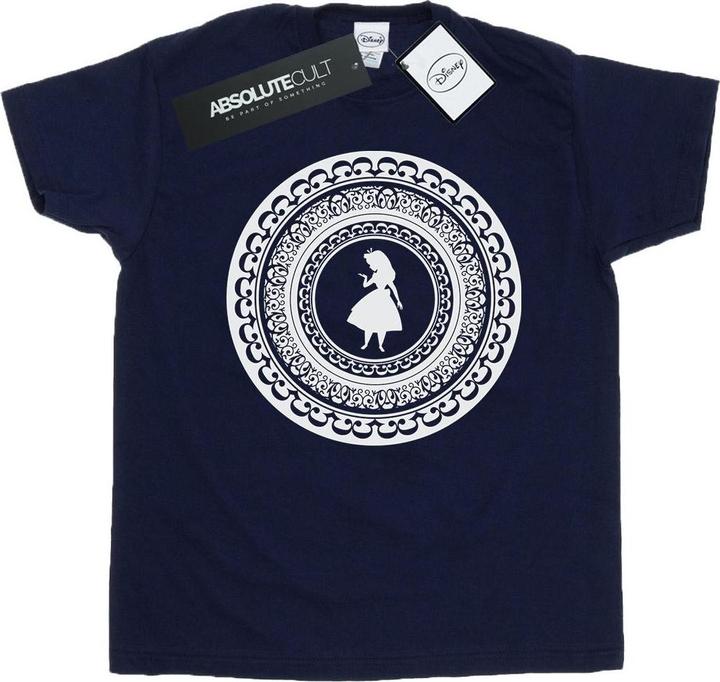 Actual product image Disney Womens/Ladies Alice In Wonderland Circle Cotton Boyfriend T-Shirt (M)