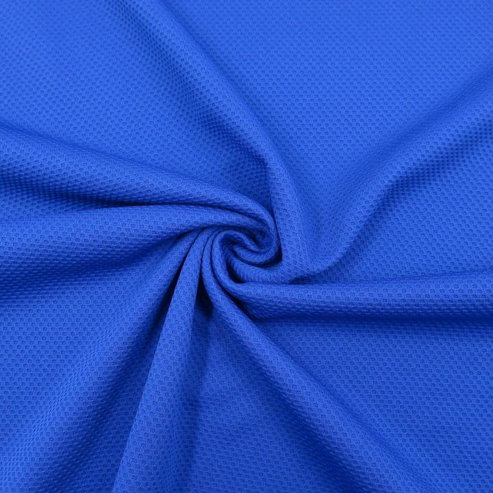 Actual product image Stoffrestposten Waffle - Royal blue - Minimum quantity: 1 metre