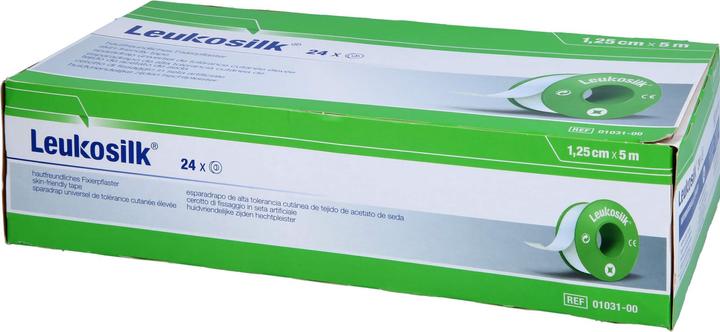 Produktbild BSN LEUKOSILK 5MX1,25CM, 24 St PFL (24 x)