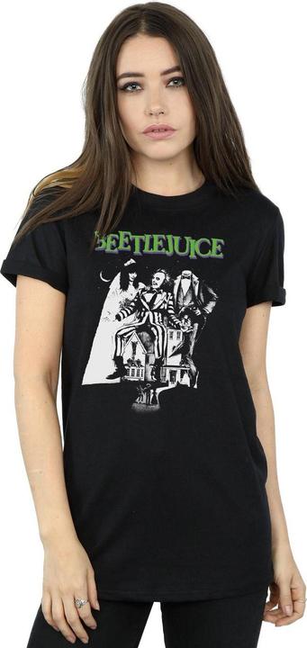 Produktbild Beetlejuice Mono Poster Baumwolle Boyfriend TShirt (XL)