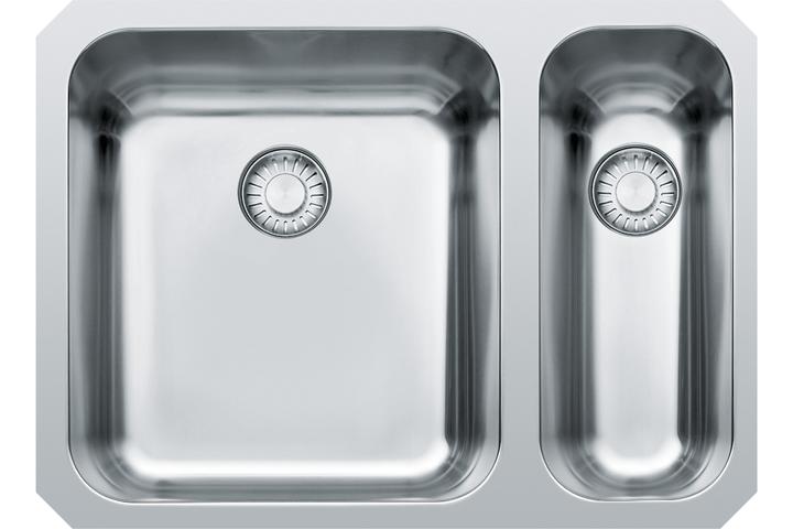 Franke Edelstahlspüle Largo LAX 160-D (Einbauspüle, 60 cm)