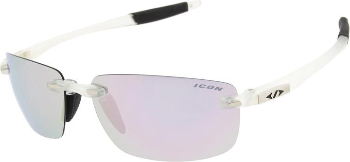 Icon Eyewear Sport Sonnenbrille BOOST (Matt klar, Dark, Dunkelrot)