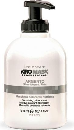 Inebrya Ice Cream Kromask Professional Nourishing Colour Mask Silver - Nutritious Hair Mask (300 ml)