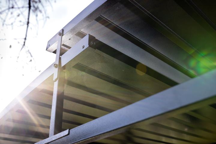 Actual product image Grillfürst Premium steel barbecue pavilion with weatherproof metal roof (248 cm, 156 cm)
