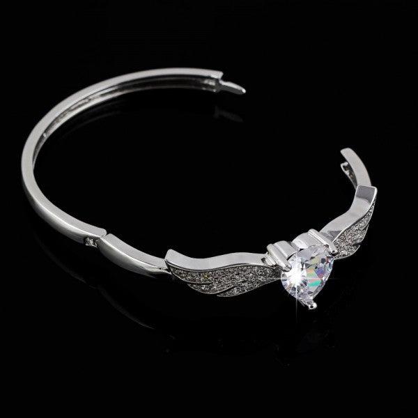 Image du produit Hermex LUXE en platine Bracelets Charms Zirconia - Platine (Alliage cuivre-nickel)