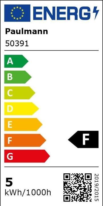 Energy Label Paulmann General Purpose Lamp Zigbee (E27, 4.70 W, 470 lm, 1 x, F)