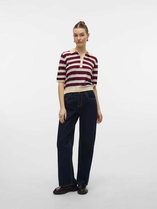 Actual product image Vero Moda AWSIKITA Gestricktes Poloshirt Polo (S)