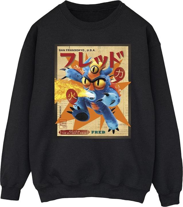 Immagine prodotto Disney Big Hero 6 Baymax Fred Newspaper Felpa Uomo (4XL)