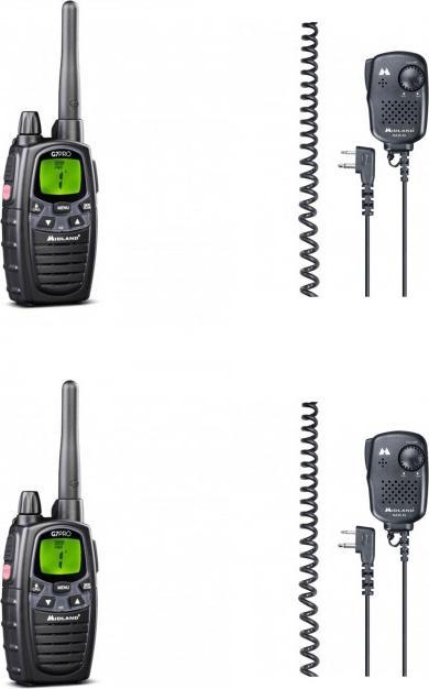 Image du produit Midland G7 Pro Single PMR + LPD radio with 16 channels (10 km)