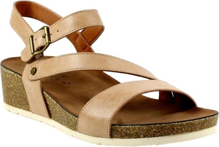 Actual product image Lunar Womens/Ladies Cluster Wedge Sandals (36)