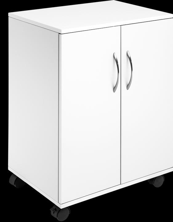 Immagine prodotto Durable Carrello multifunzionale 74/53 2 porte, 2 ripiani, bianco (14 x 44,5 x 69,5 cm)