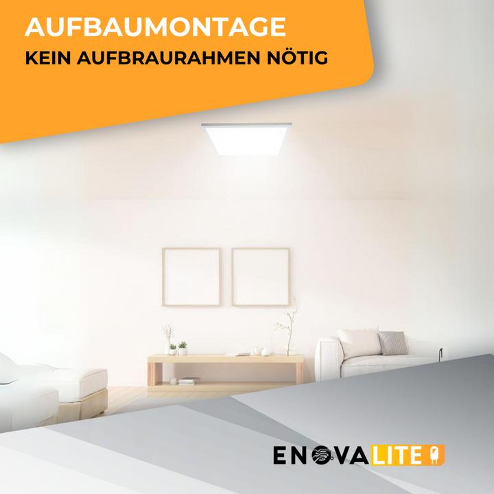 Image du produit Enova ELED 600400 - Panneau LED en saillie, UGR<19, 60x60 cm, 30 W, 3300 lm, 4000 K (3300 lm)
