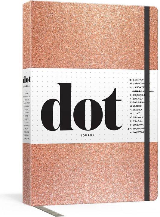 Actual product image Dot Journal (Rose Gold) (Plain, Hardcover)