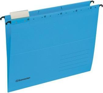 Soennecken Suspension folders blue A4 visual tab 220g recycled cardboard 25 pcs/pack. (A4, 1 x)