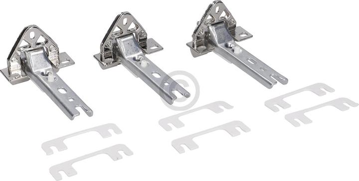 Actual product image Bluparts Türscharnier Set Einbau wie BOSCH 00268699 für Kühlschrank 3Stk